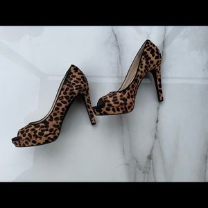 Jessic Simpson Animal Print Heels